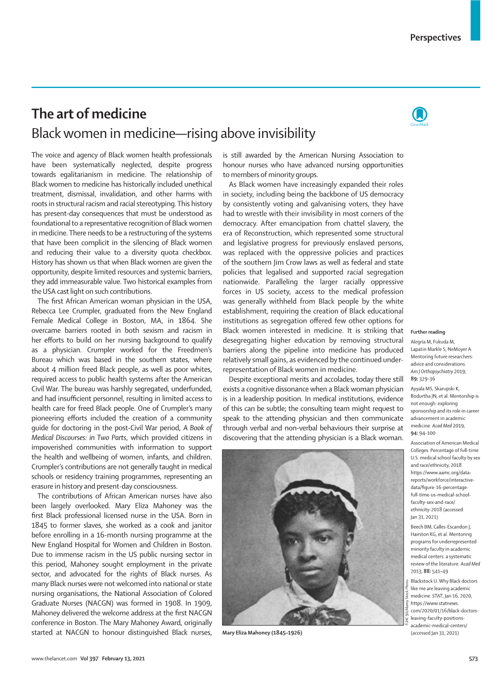 Black Women in Medicine—Rising Above Invisibility