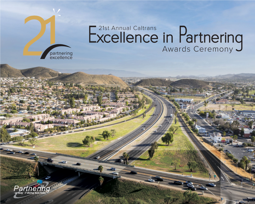 2021 Caltrans Partnering Ceremony Program