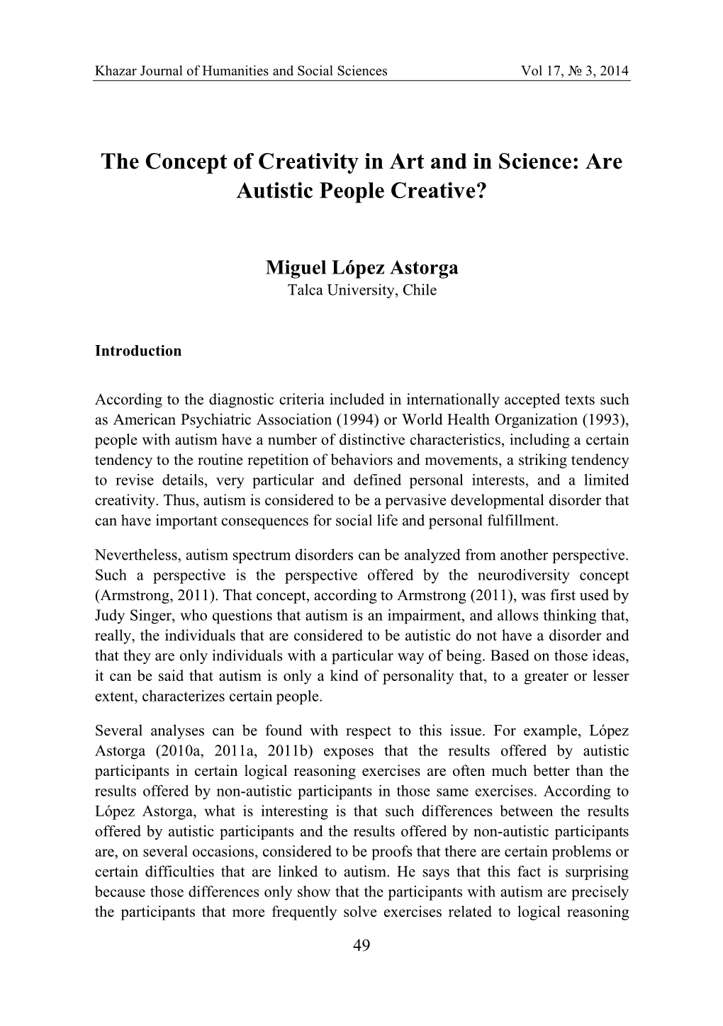 Are Autistic People Creative?