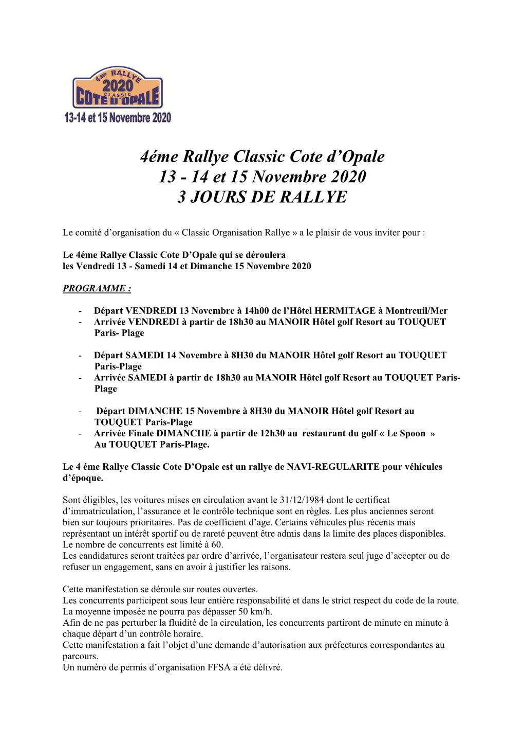 4Éme Rallye Classic Cote D'opale 13
