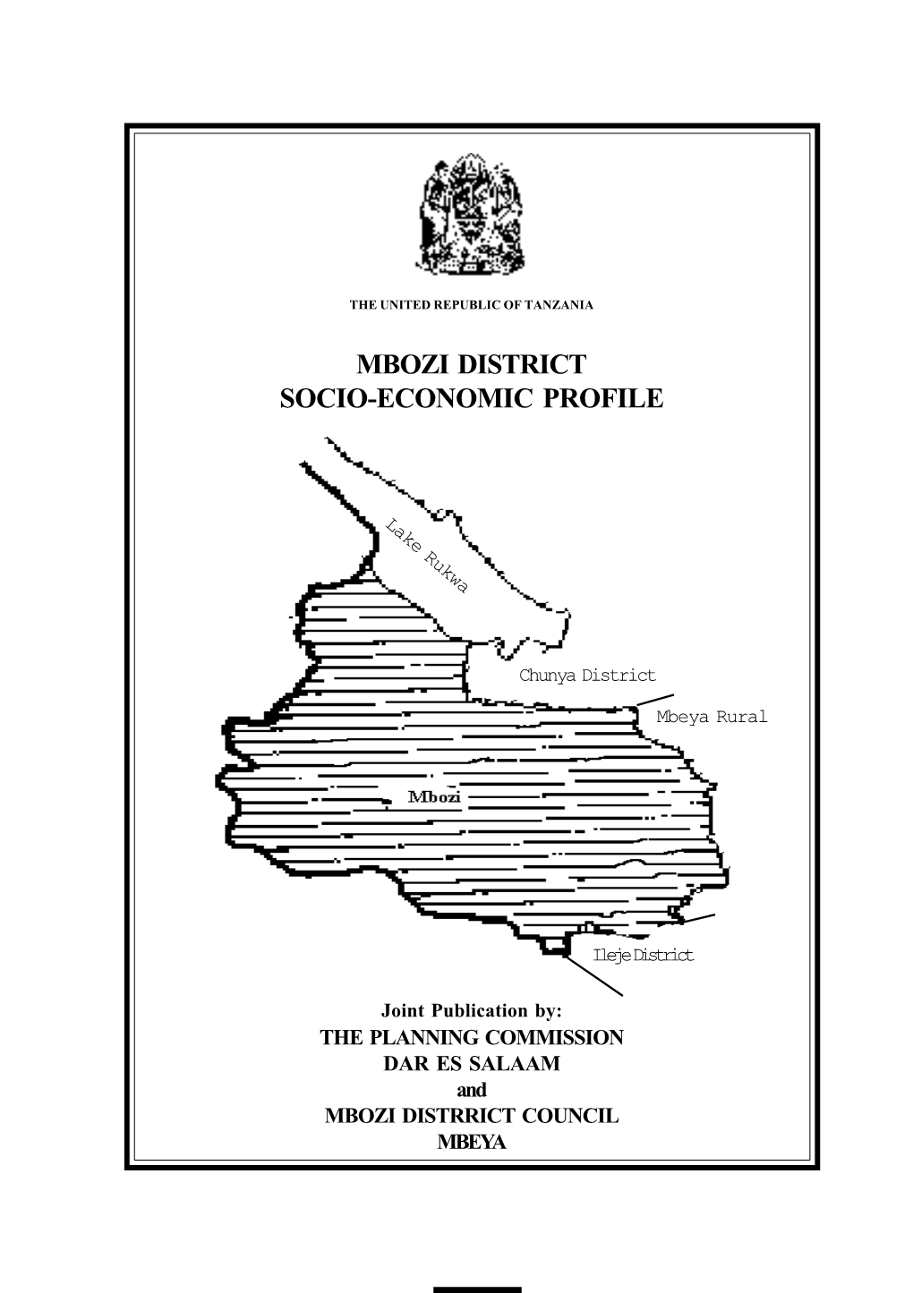 Mbozi District Socio-Economic Profile