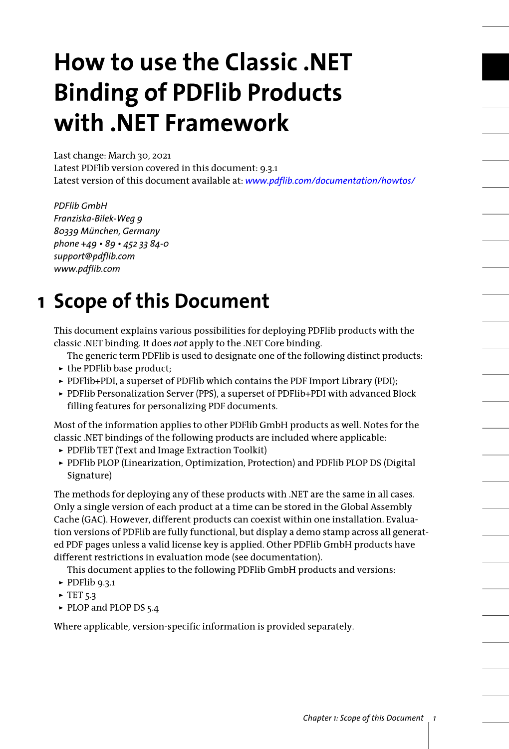Pdflib in .NET Howto 3 Basic Installation