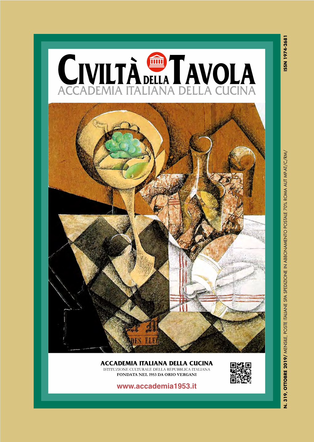 OTTOBRE 2019 L Civiltà Dellatavola ACCADEMIA ITALIANA DELLA CUCINA N