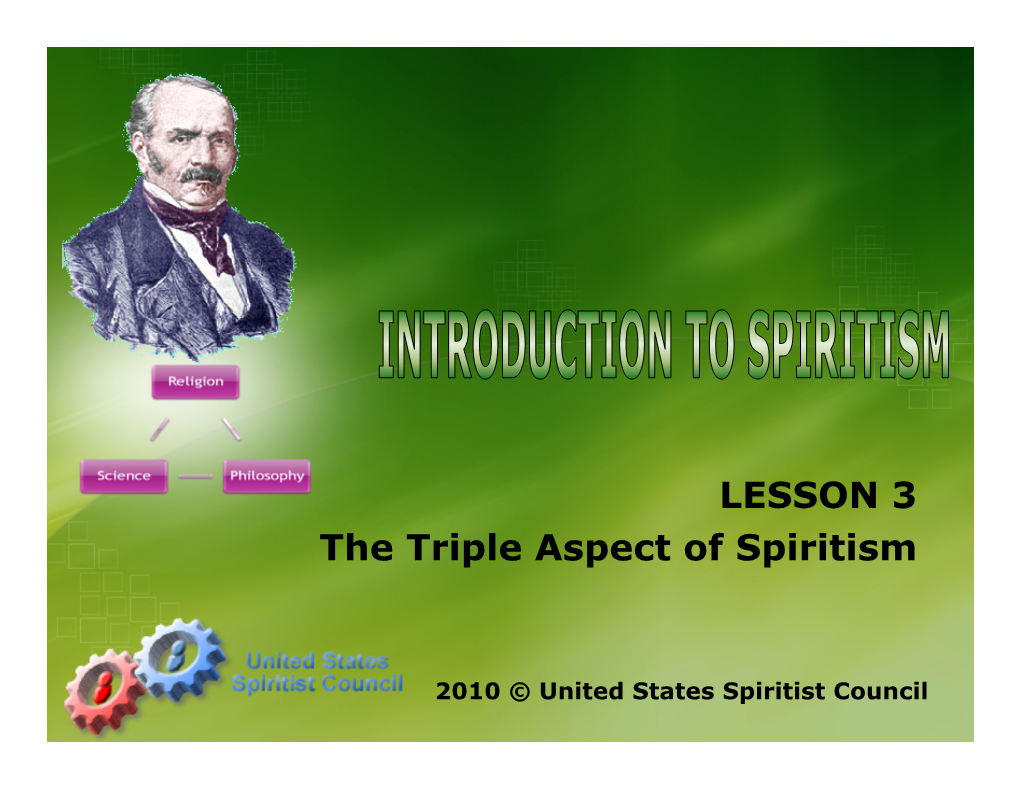 Spiritism Triple Aspect PPT3.Ppsx