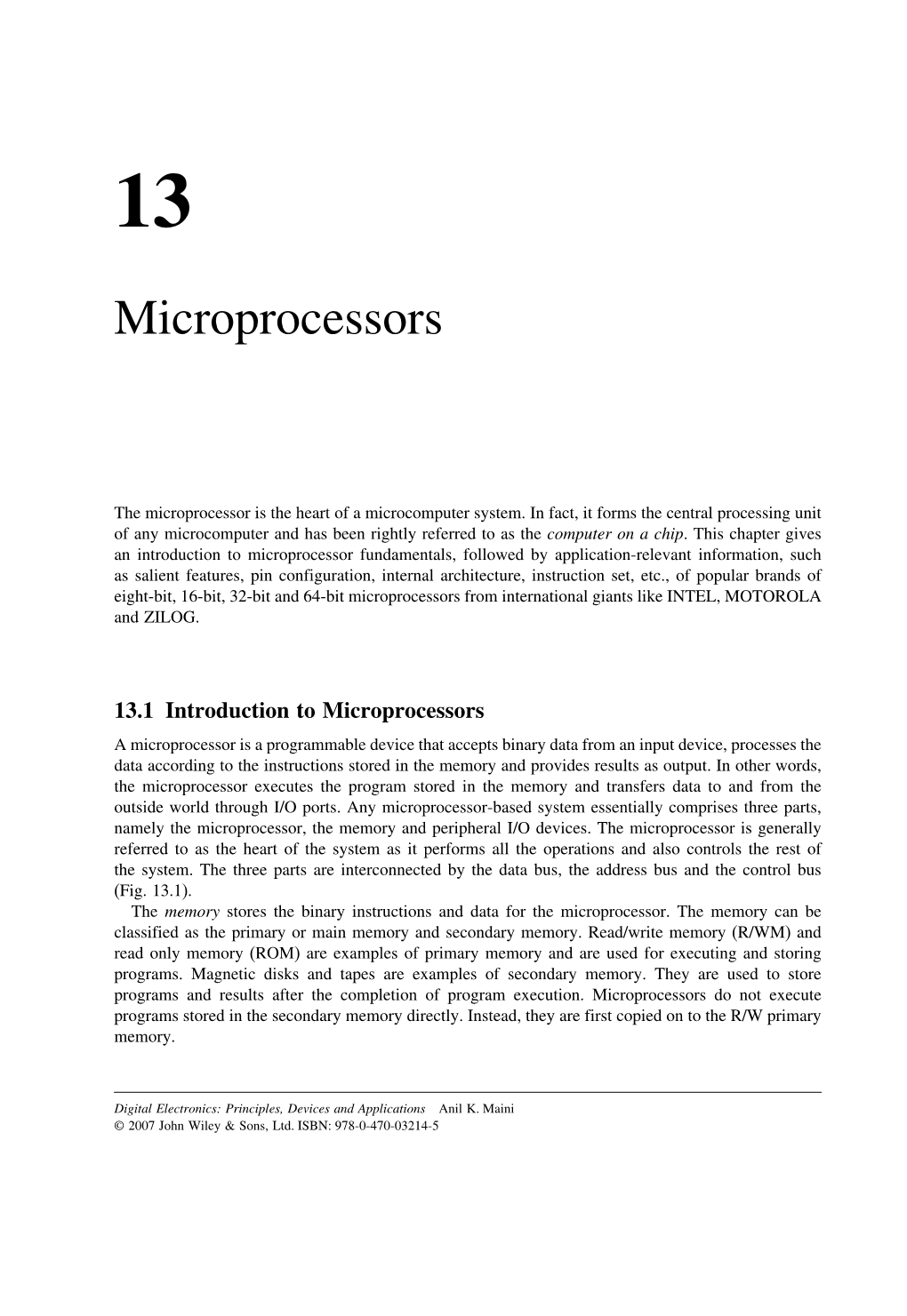 Microprocessors