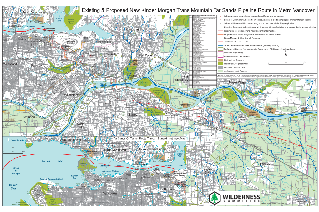 Existing & Proposed New Kinder Morgan Trans Mountain Tar Sands