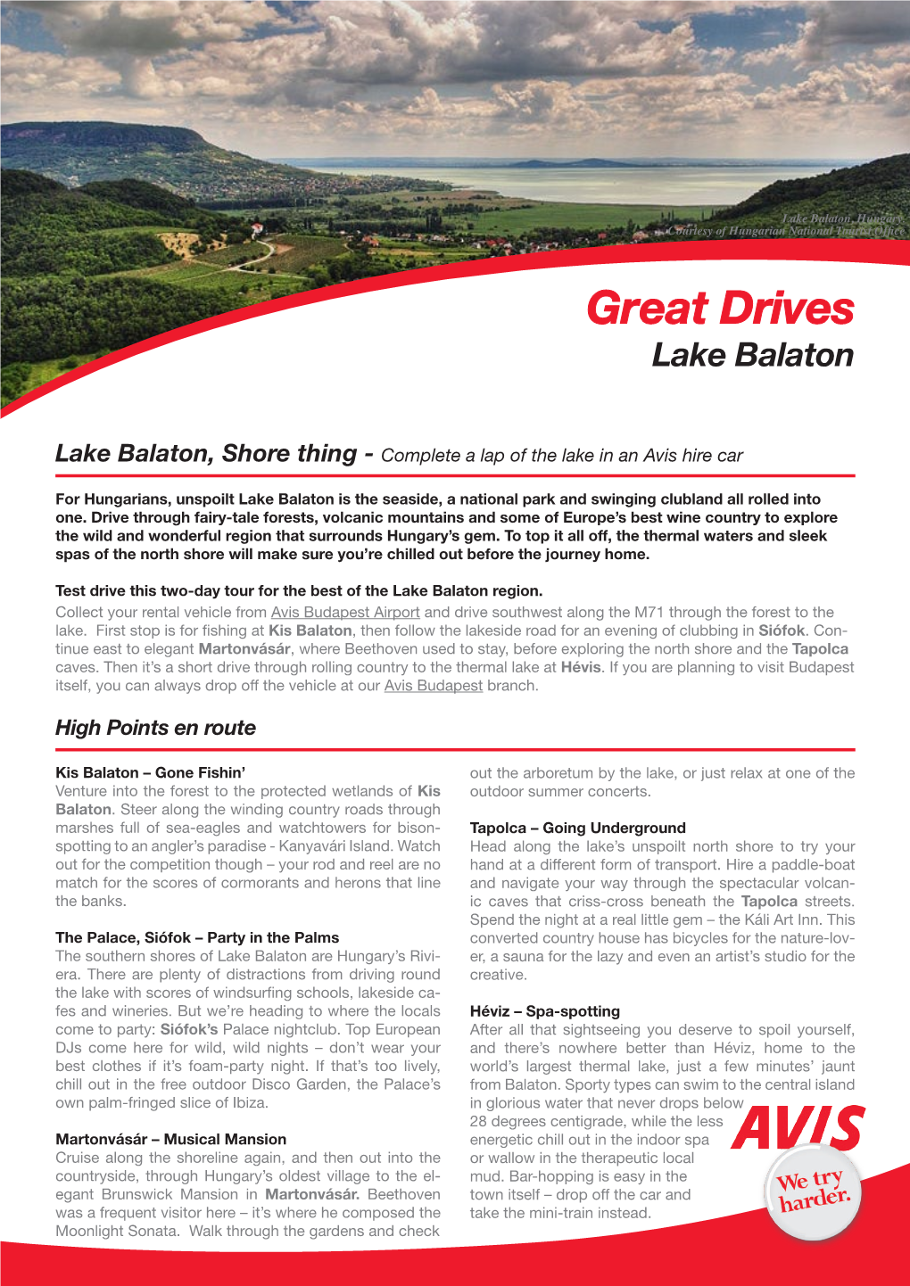 Great Drives Lake Balaton