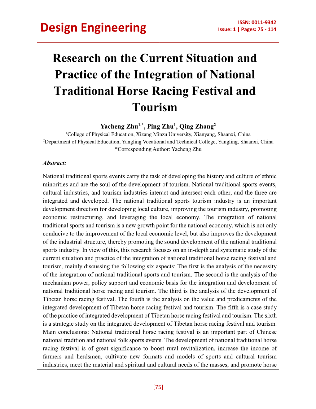 Research on the Current Situation and Practice of the Integration of National Traditional Horse Racing Festival and Tourism