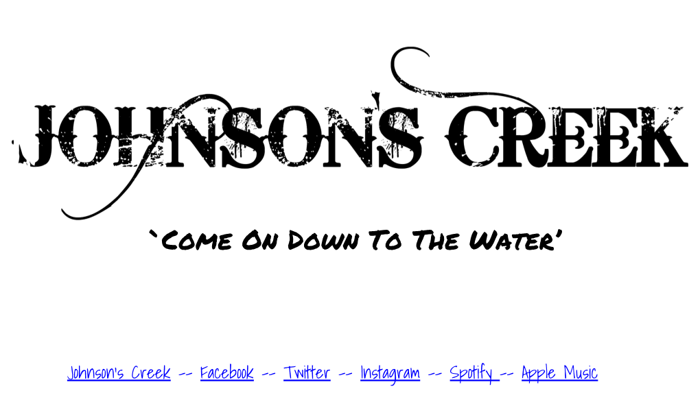 Johnson's Creek -- Facebook -- Twitter -- Instagram -- Spotify -- Apple Music