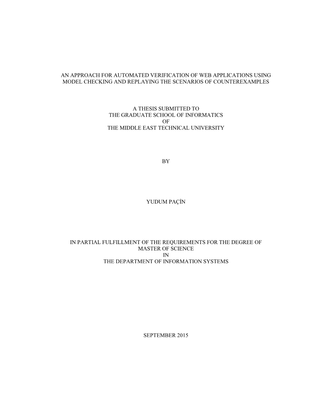 An Approach for Automated Verification of Web Applications Using Model Checking and Replaying the Scenarios of Counterexamples