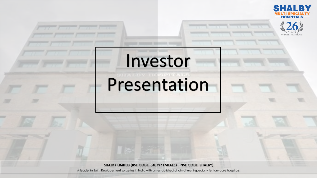 Investor Presentation