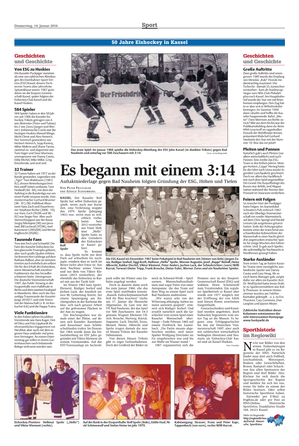 50 Jahre Eishockey in Kassel