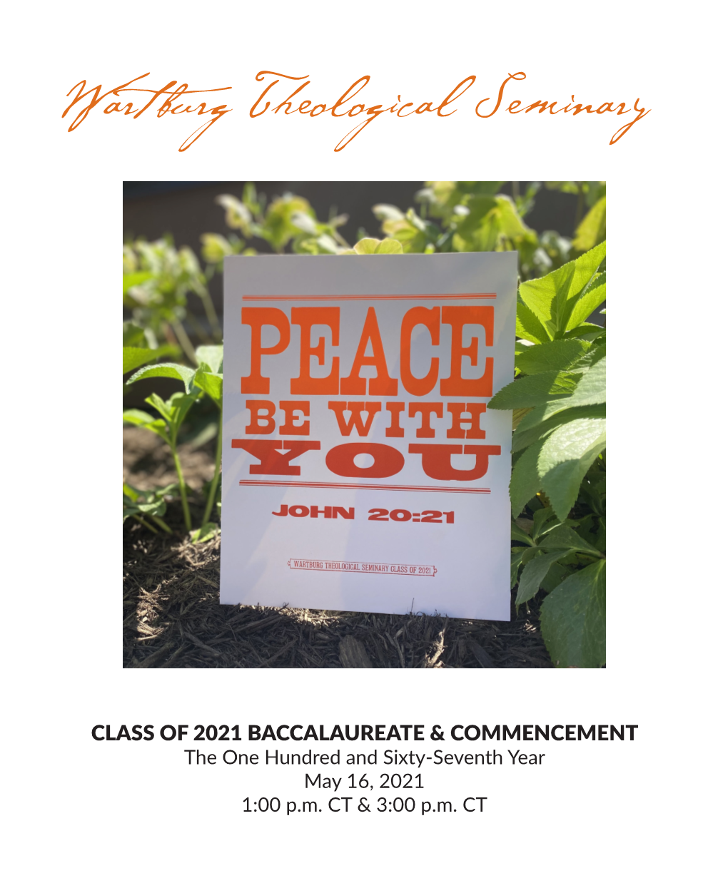 Baccalaureate & Commencement Combined Program