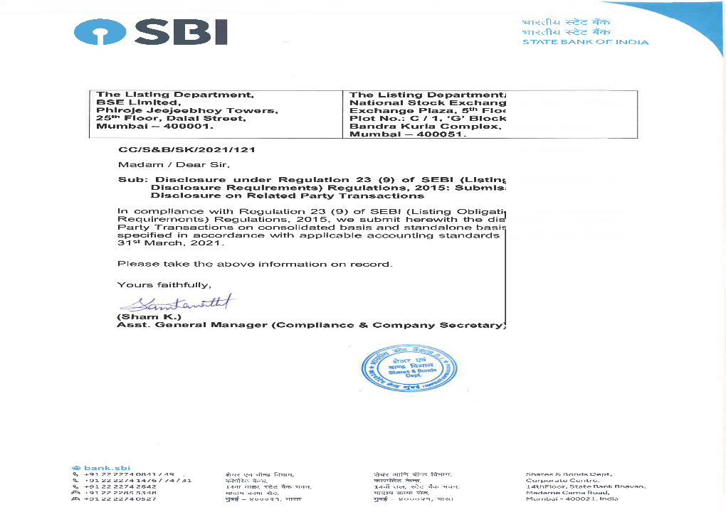 Qn-Dq €E'nd Qn-Fiq €D D'fi Osbl STATE BANK of INDIA