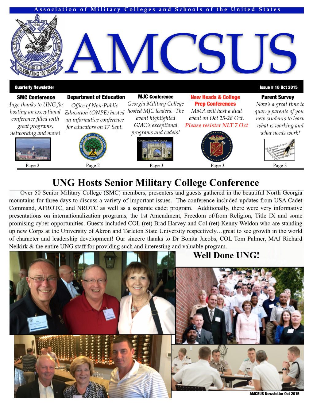 UNG Hosts Senior Military College Conference