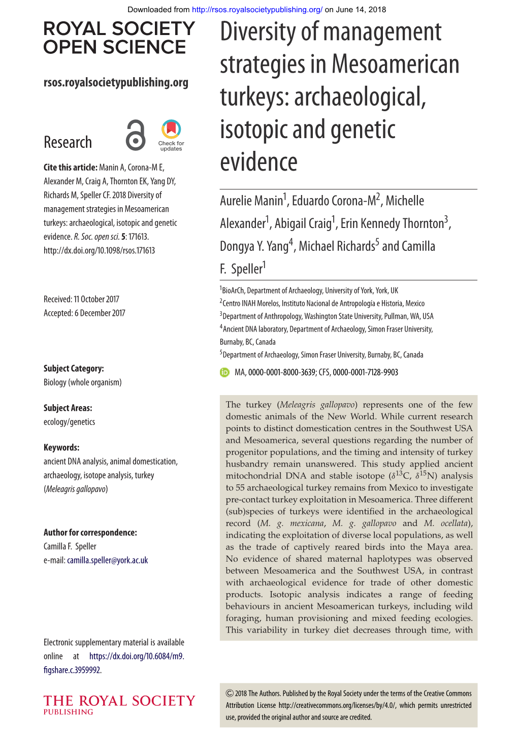 Diversity of Management Strategies in Mesoamerican Turkeys