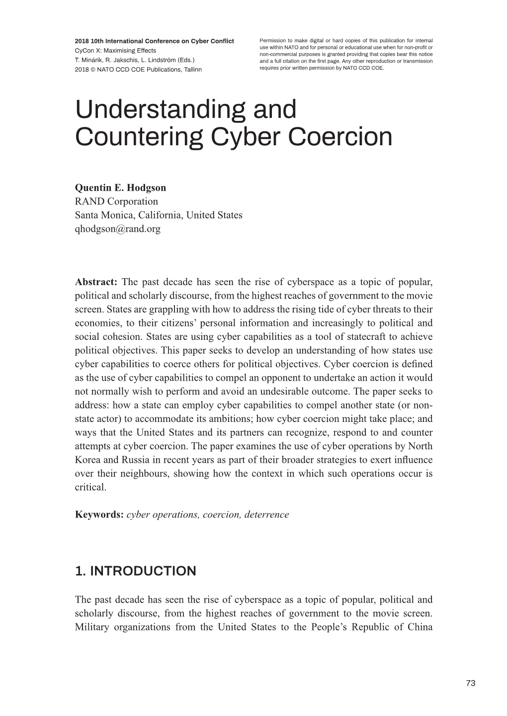 Understanding and Countering Cyber Coercion