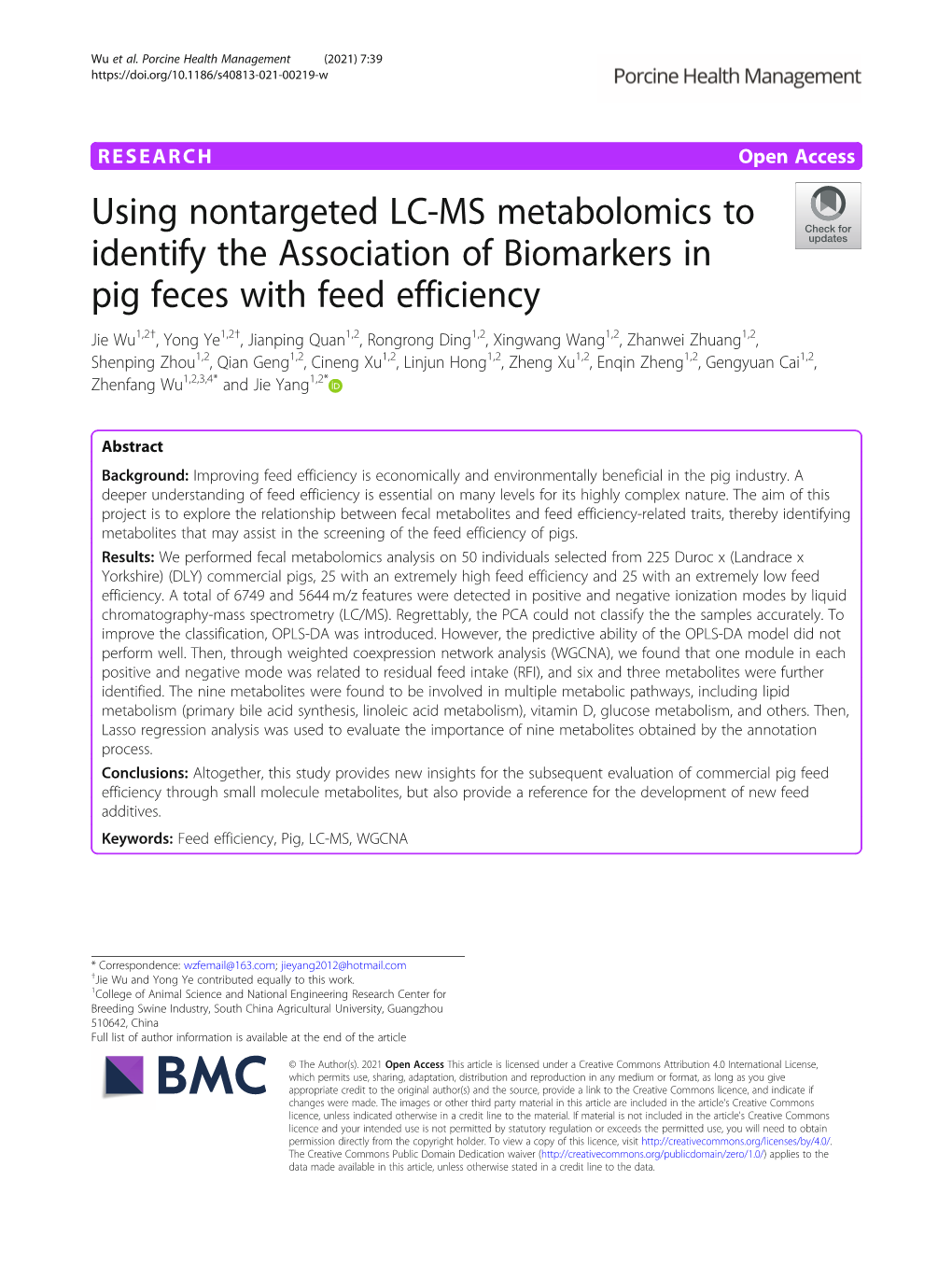 Using Nontargeted LC-MS Metabolomics to Identify The