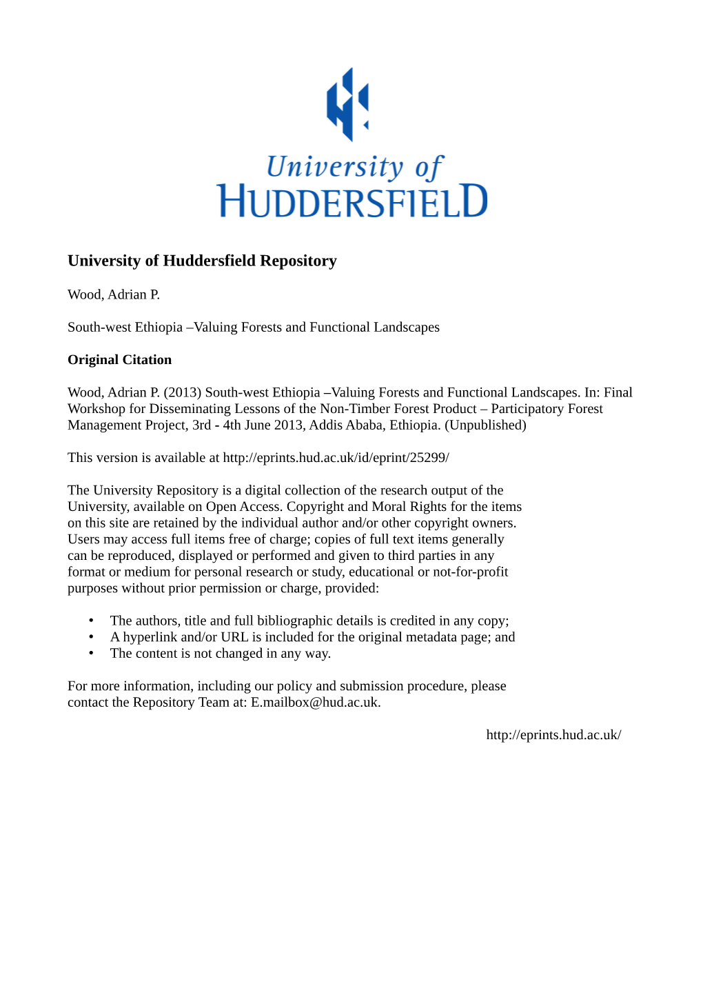 Centre for Sustainable and Resilient Communities University of Huddersfield
