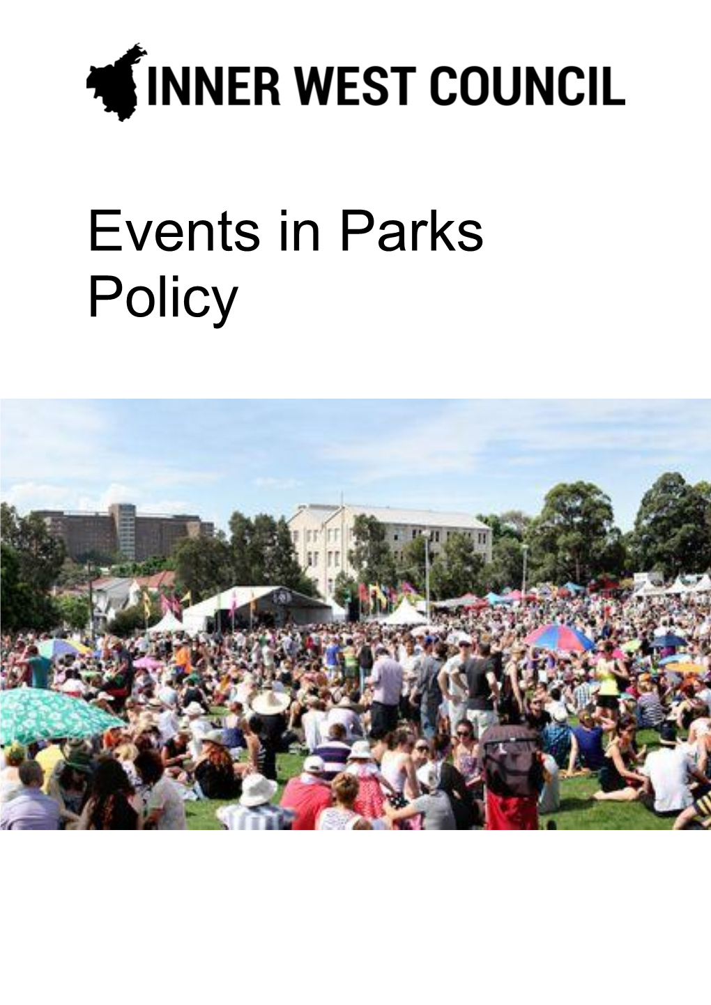Events in Parks Policy