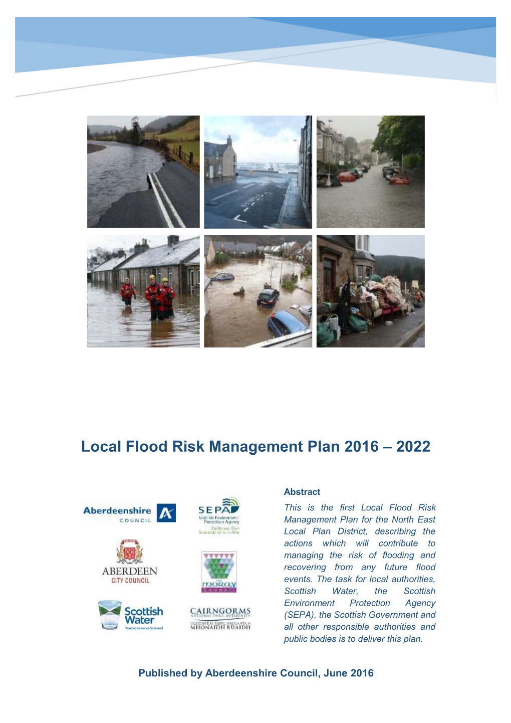 Local Flood Risk Management Plan 2016 – 2022