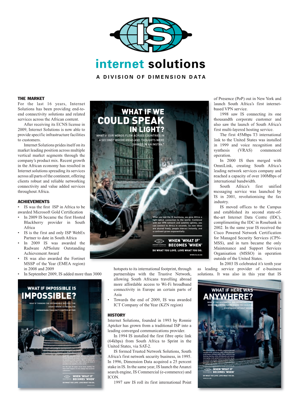 South Africa Edition 3 IS Internet Solutions Size