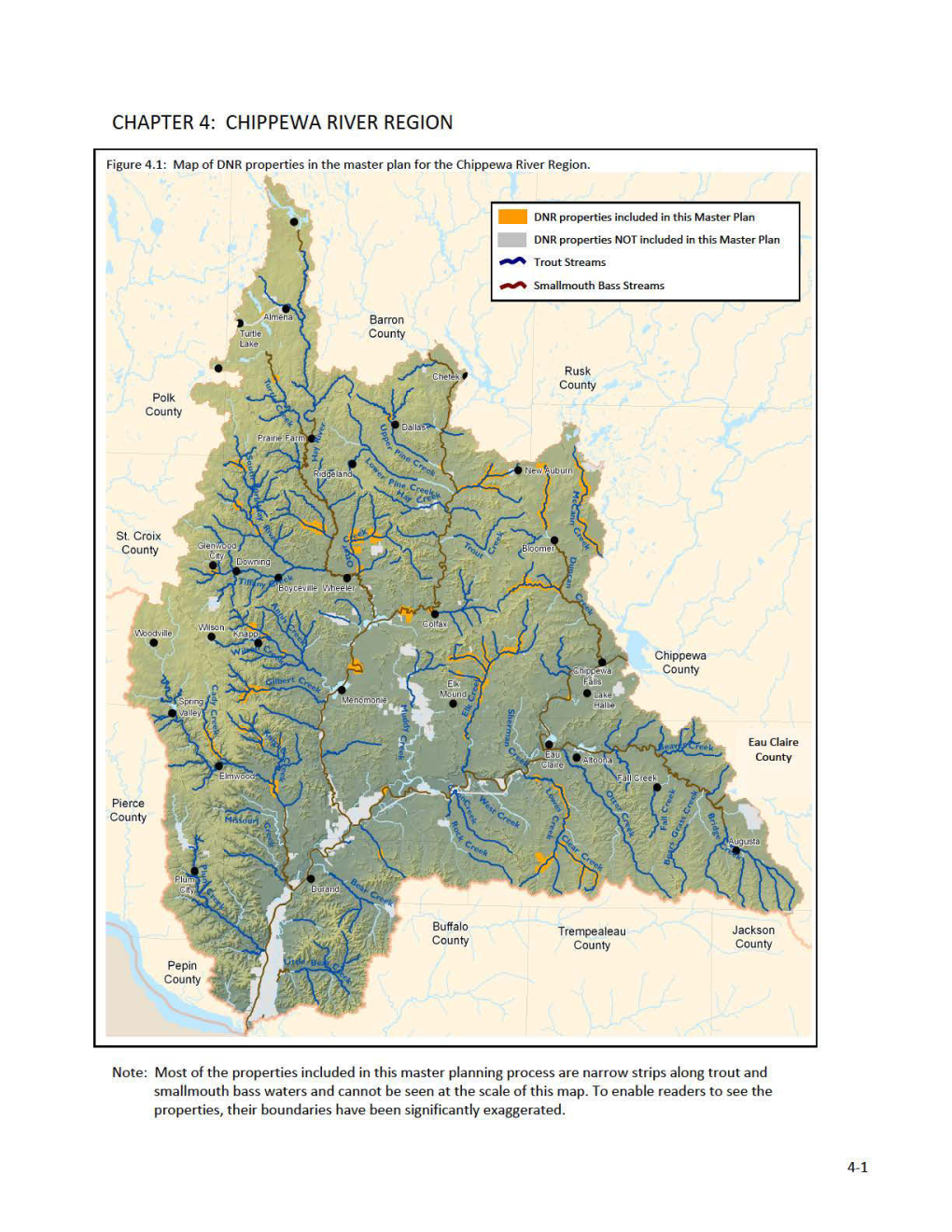 And Sub-Watersheds (HUC 12) of the Chippewa River Region