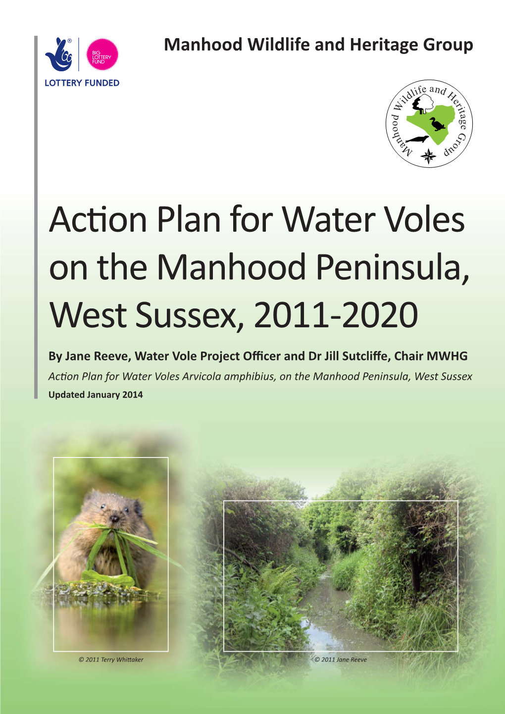 Action Plan for Water Voles on the Manhood Peninsula, West Sussex, 2011‐2020
