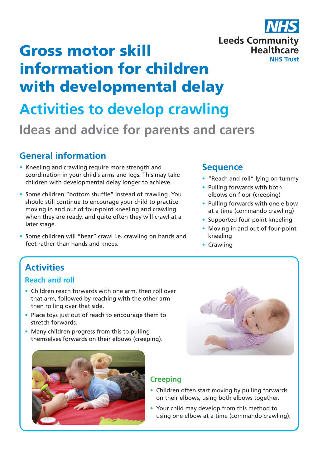 Crawling Ideas and Advice for Parents and Carers