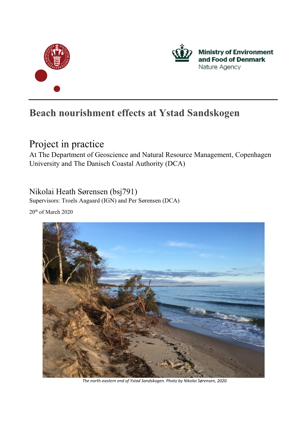 Beach Nourishment Effects at Ystad Sandskogen Project in Practice