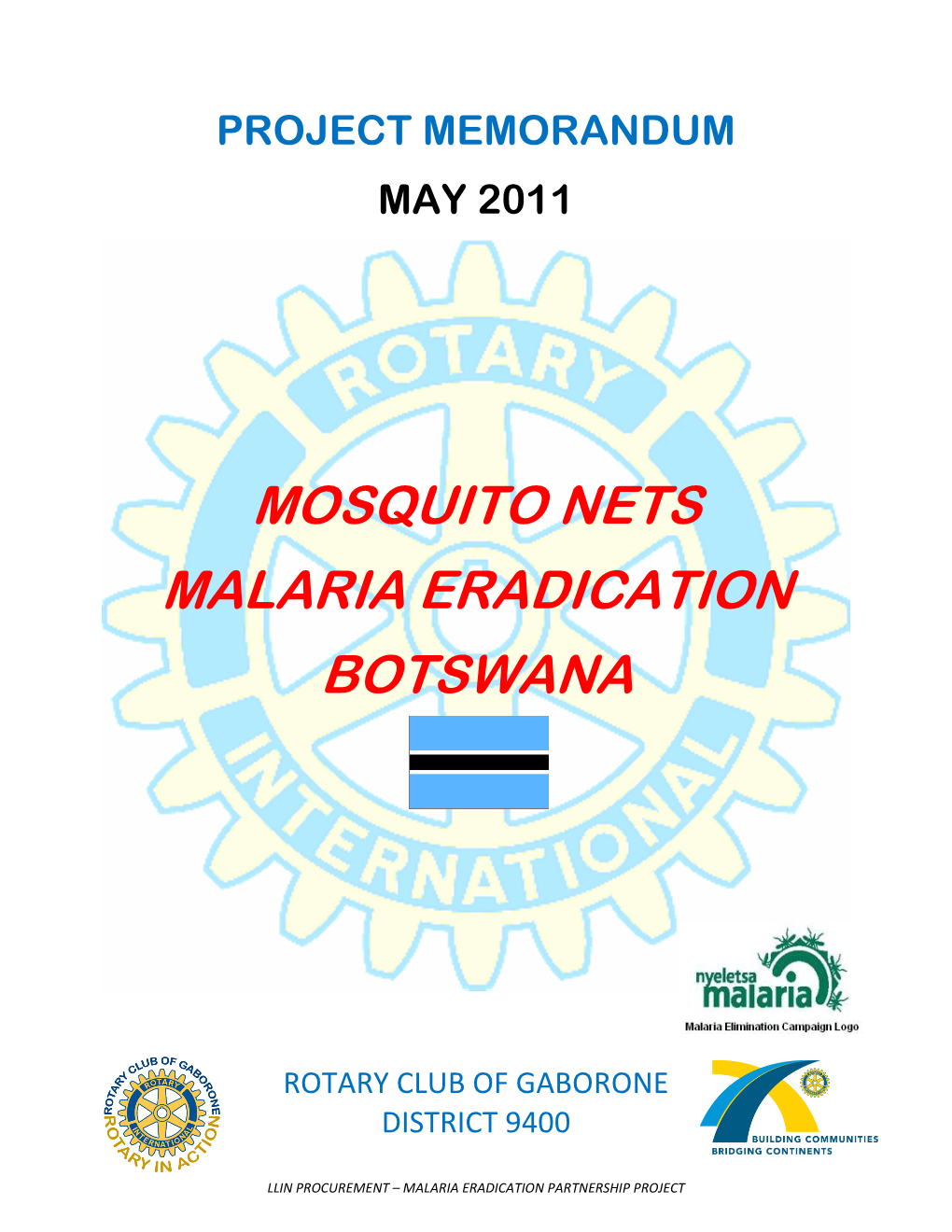 Mosquito Nets Malaria Eradication Botswana