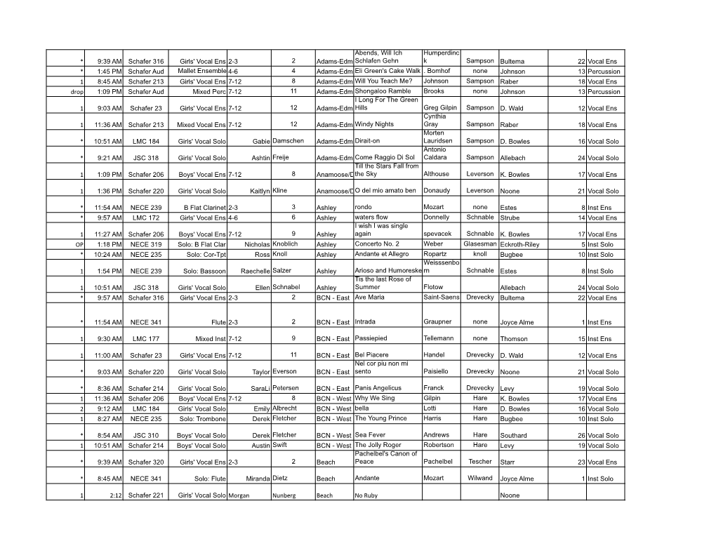 1112 Music State B Results.Pdf