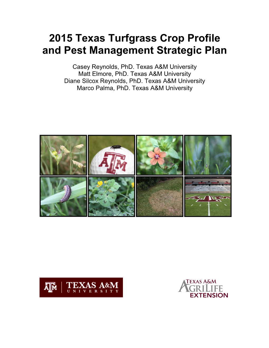 2015 Texas Turfgrass Crop Profile and Pest Management Strategic Plan