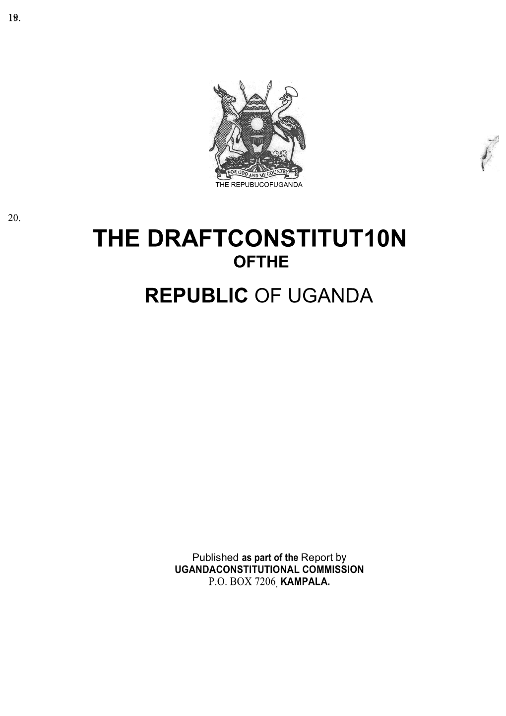 The Draftconstitut10n Ofthe