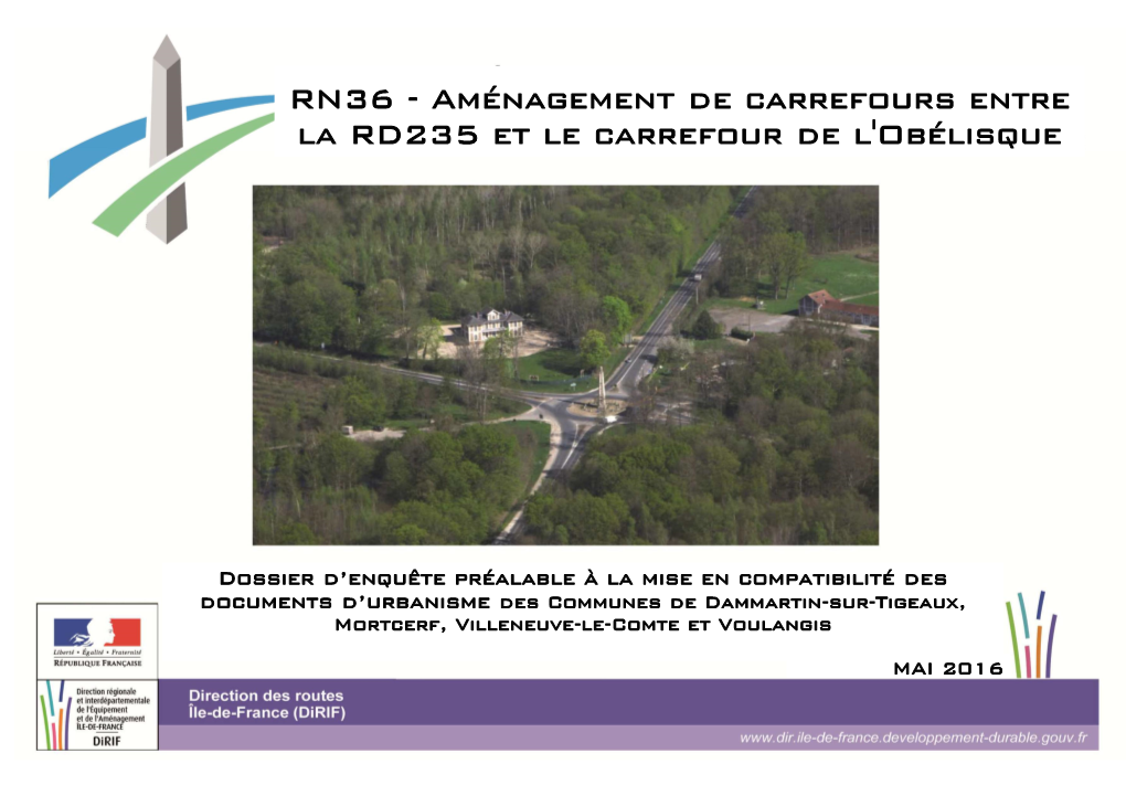 RN36 - Aménagement De Carrefours Entre La RD235 Et Le Carrefour De L'obélisque