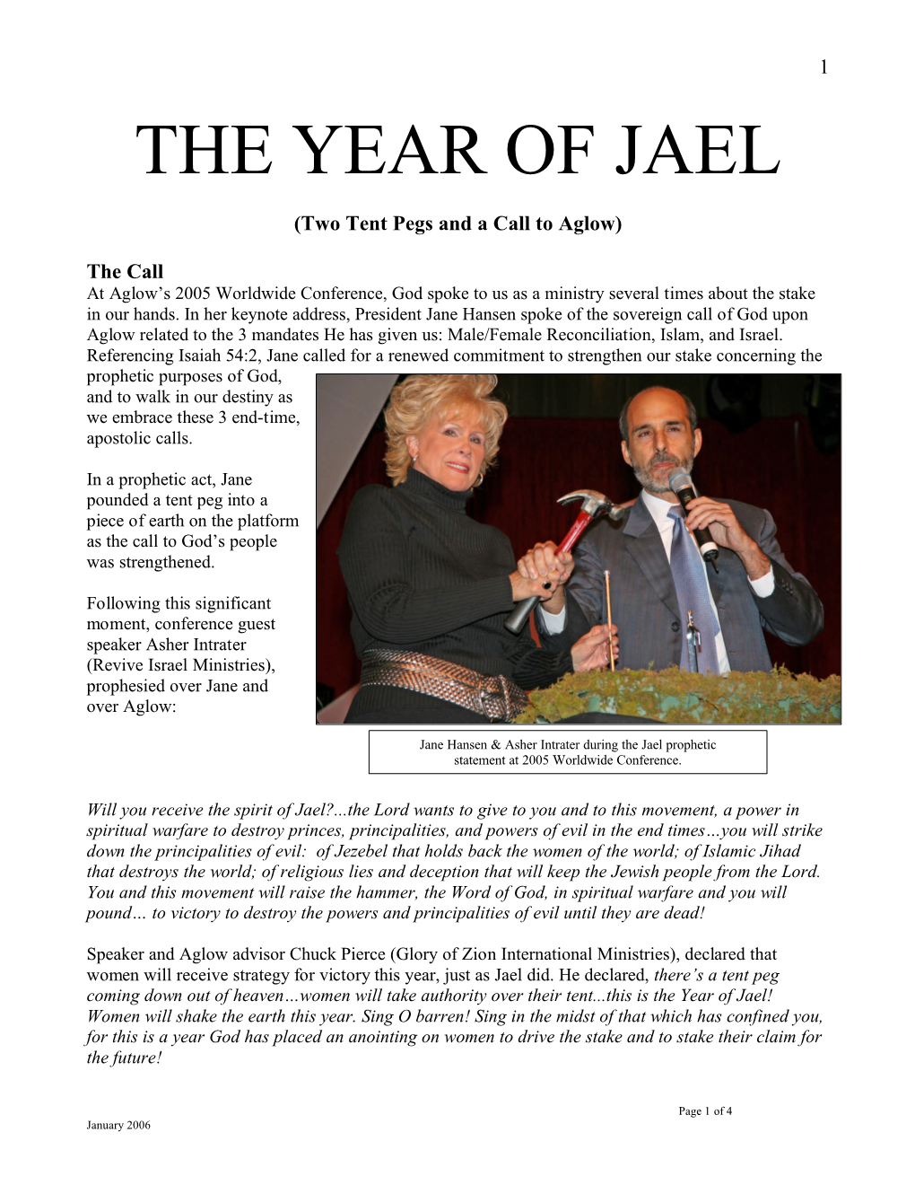 The Year of Jael