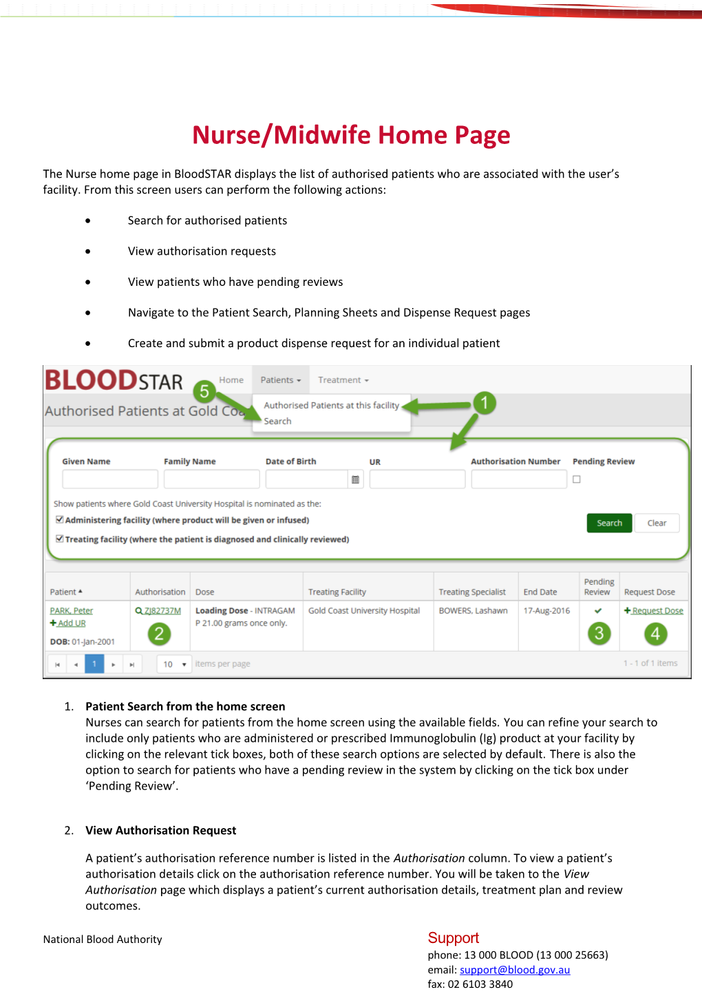 Nurse/Midwife Home Page