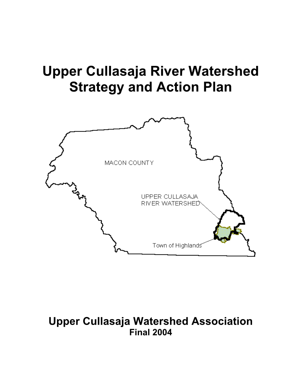 Watershed Strategy and Action Plan