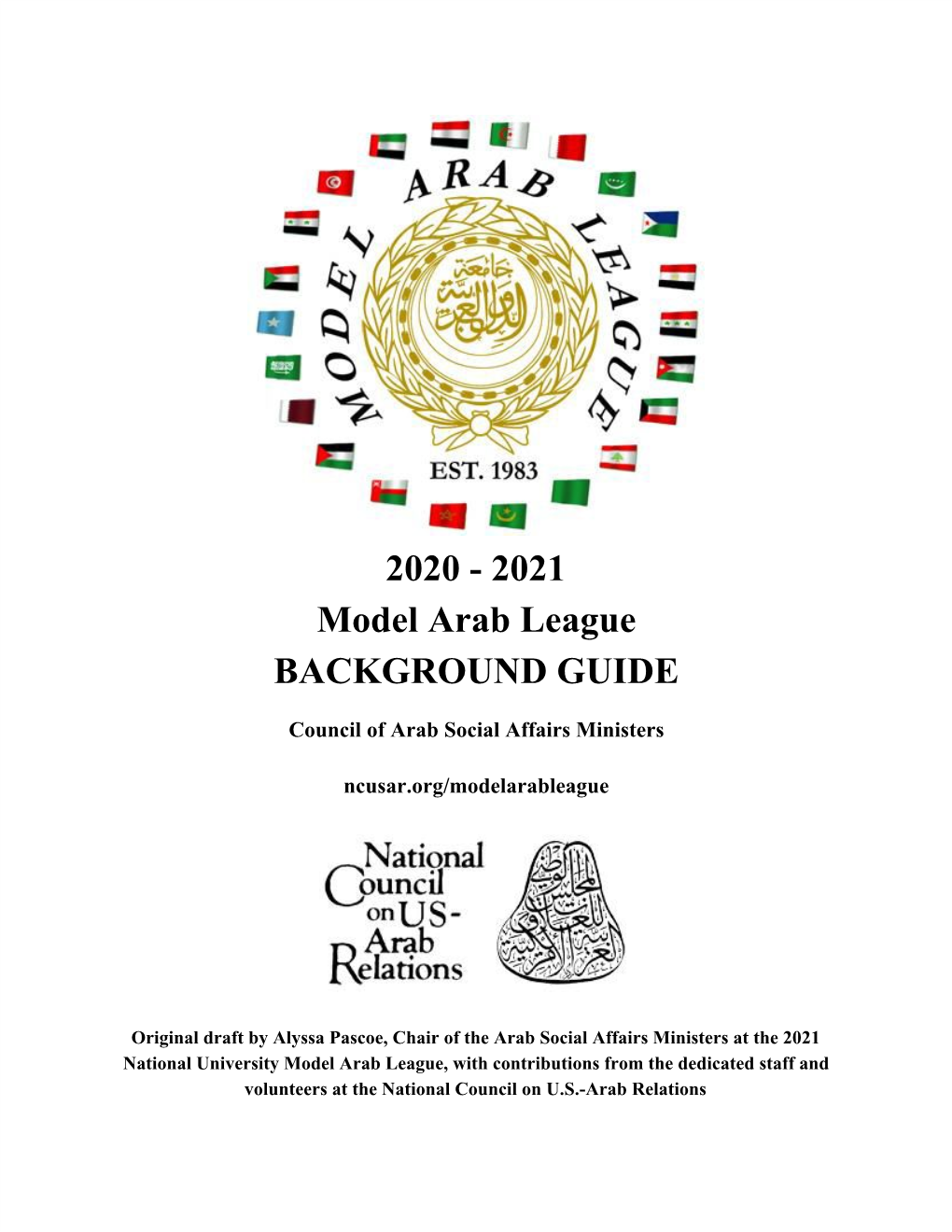 2020 - 2021 Model Arab League BACKGROUND GUIDE