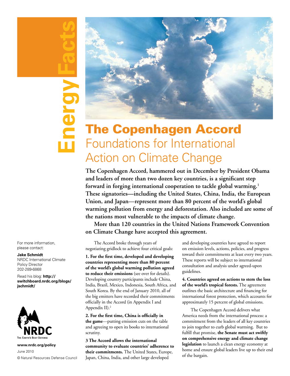 The Copenhagen Accord Foundations for International