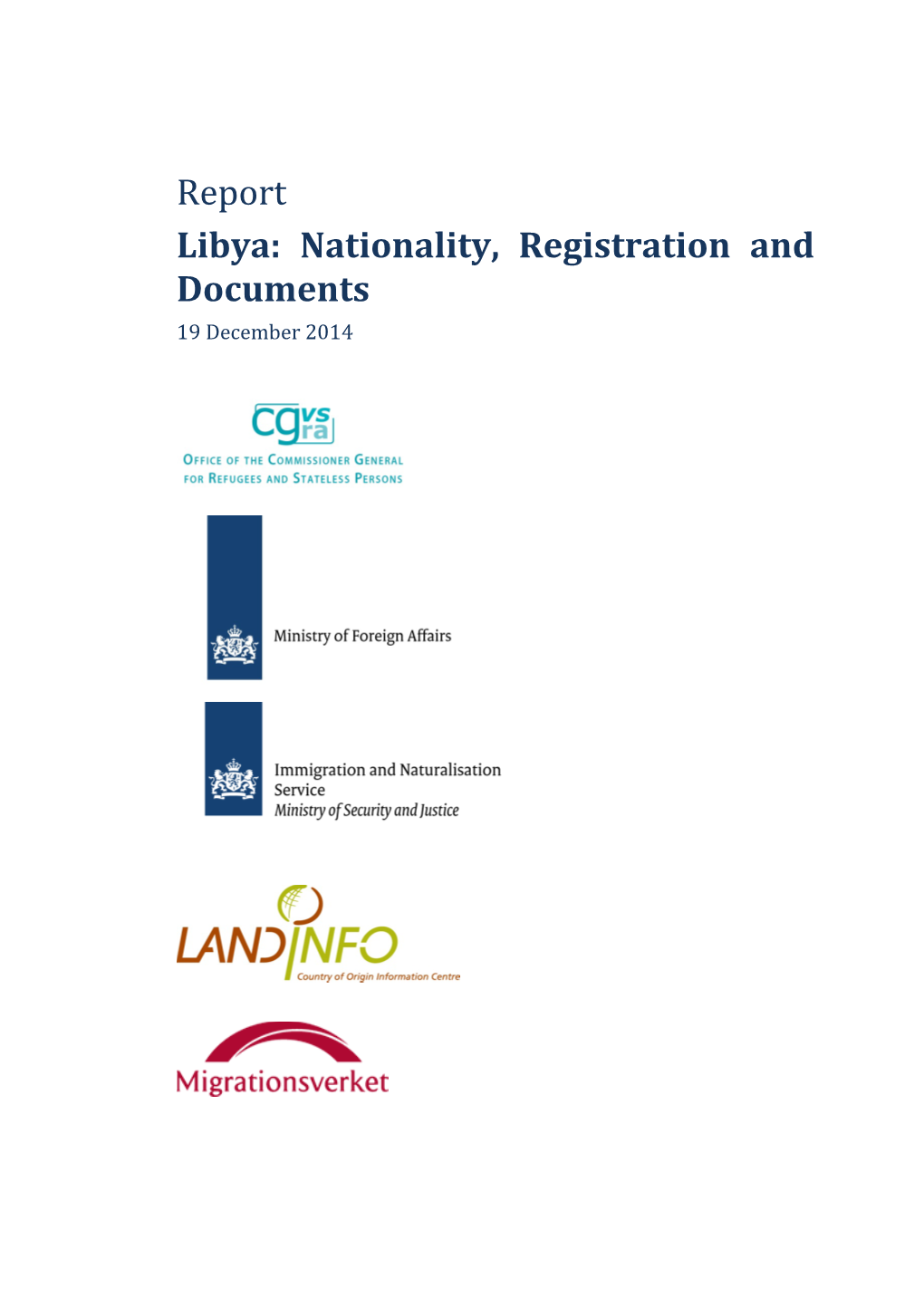 Report Libya: Nationality, Registration and Documents 19 December 2014