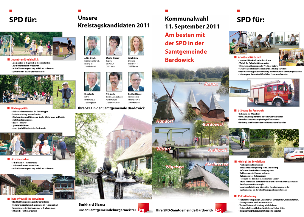 SPD Für: Unsere Kommunalwahl SPD Für: Kreistagskandidaten 2011 11