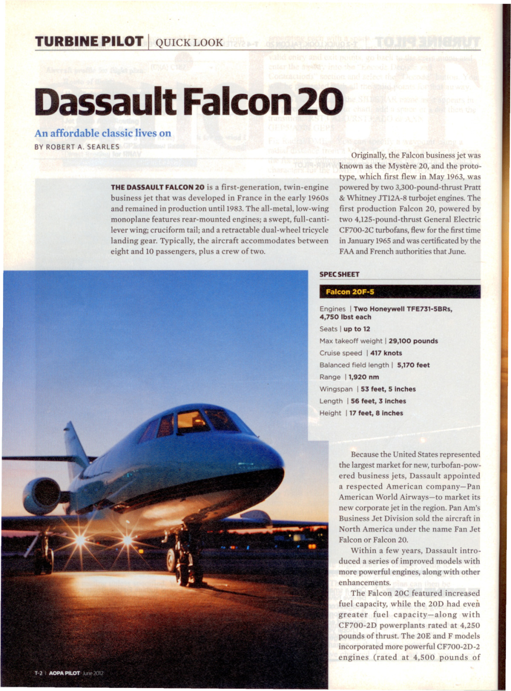 Dassault Falcon 20 an Affordable Classic Lives On