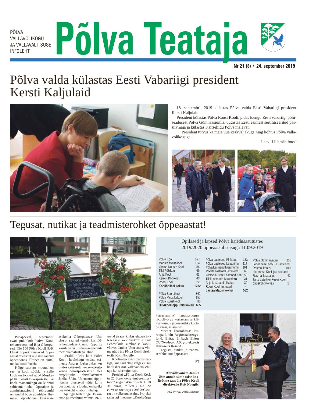 Põlva Valda Külastas Eesti Vabariigi President Kersti Kaljulaid