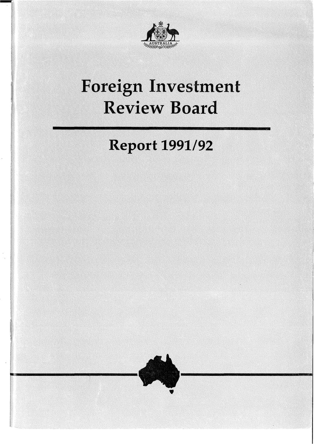 1991-92 FIRB Annual Report