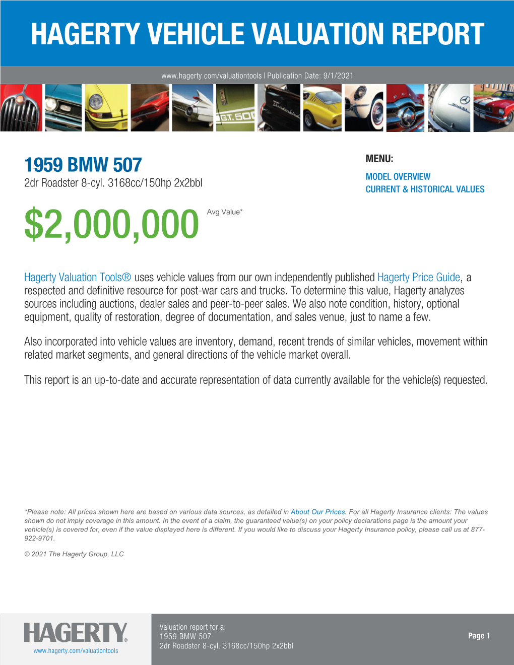 Vehicle Valuation Report