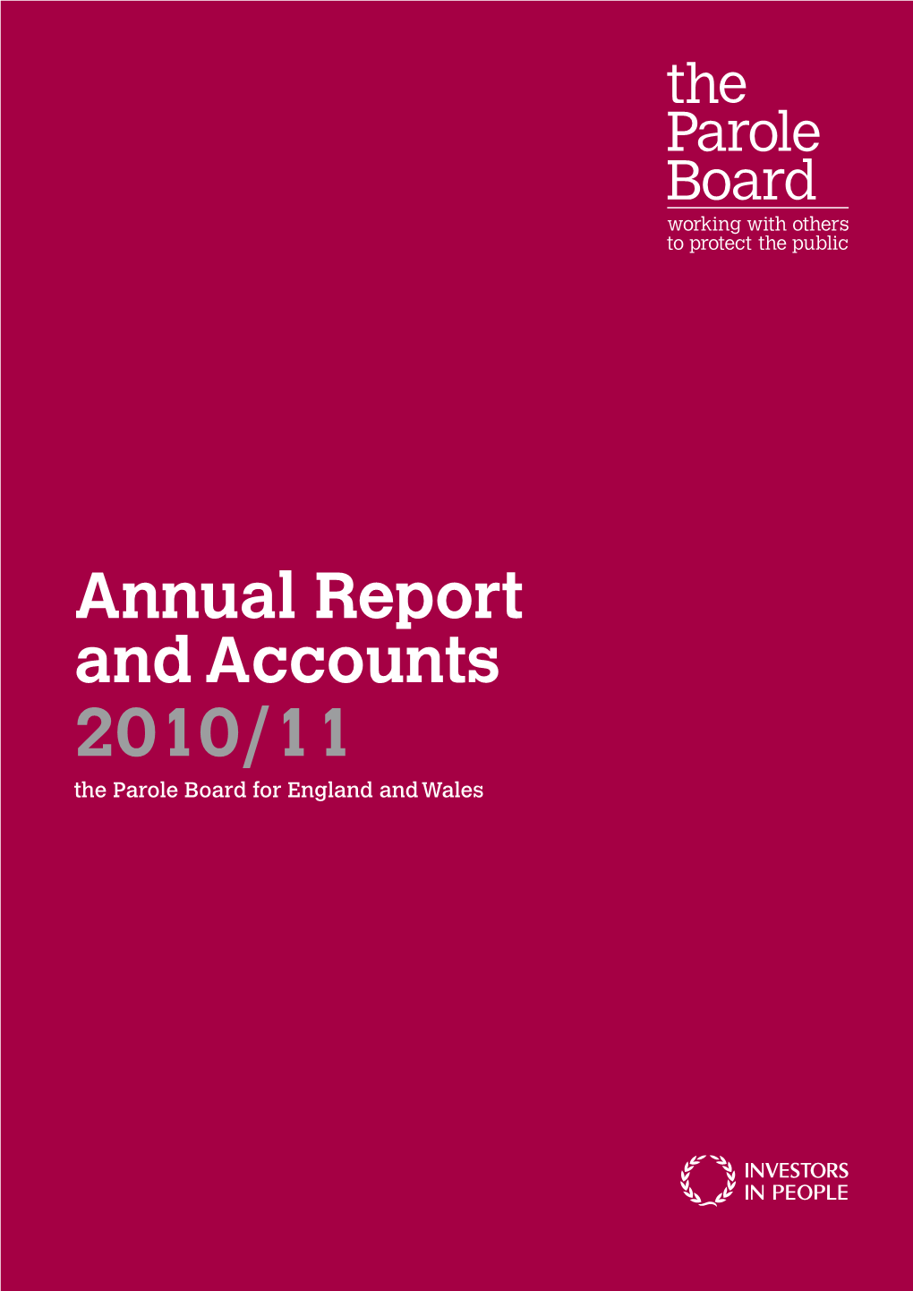 Parole Board Annual Report 2010-2011