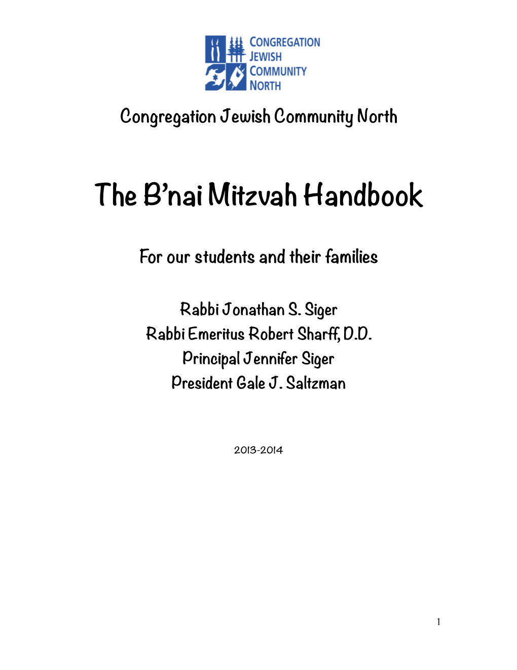 Bar and Bat Mitzvah Handbook