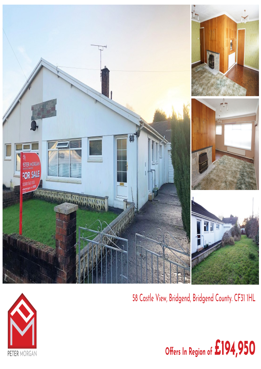 58 Castle View, Bridgend, Bridgend County. CF31 1HL Offers in Region