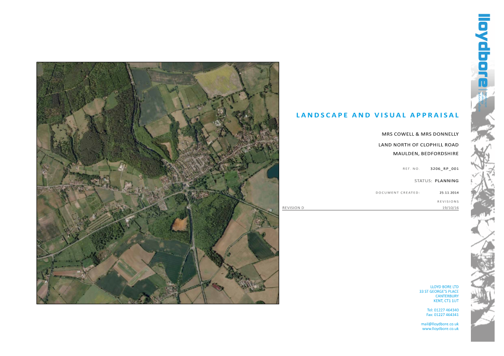 Landscape and Visual Appraisal